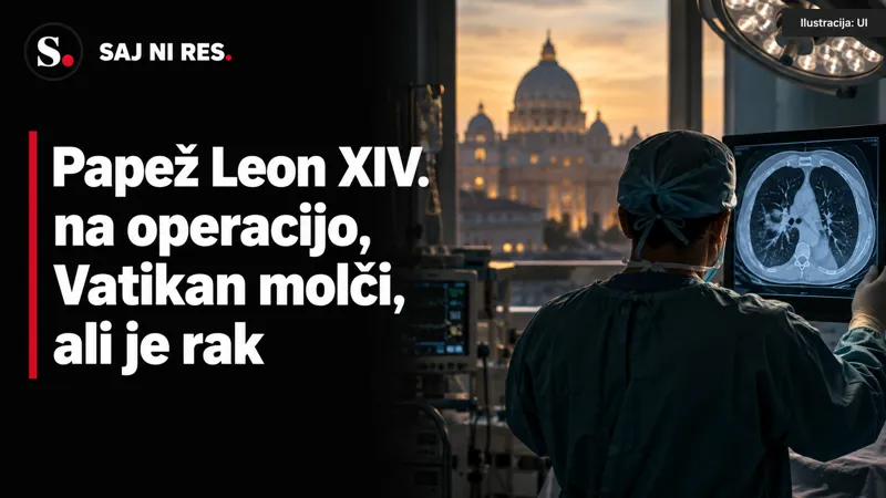Papež Leon XIV. gre na operacijo na pljučih, Vatikan pa ne pove, ali je tvorba rakava