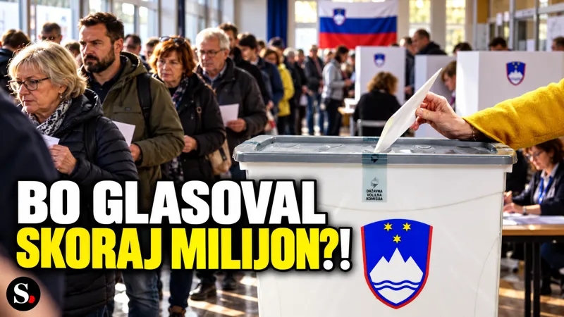 Referendum: projekcija kaže na udeležbo do milijona volivcev