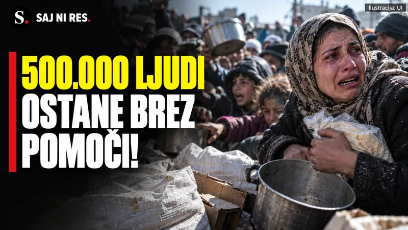 Svetovni program za hrano v Gazi črta 500.000 ljudi, ker mu je zmanjkalo denarja