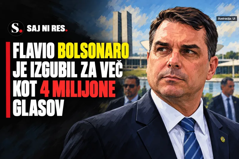 Flavio Bolsonaro je izgubil za več kot štiri milijone glasov in zahteva razveljavitev volitev