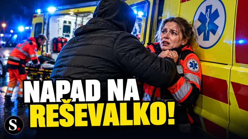 Reševalko v Črnomlju trikrat porinili ob vozilo, medtem ko je pomagala bolniku