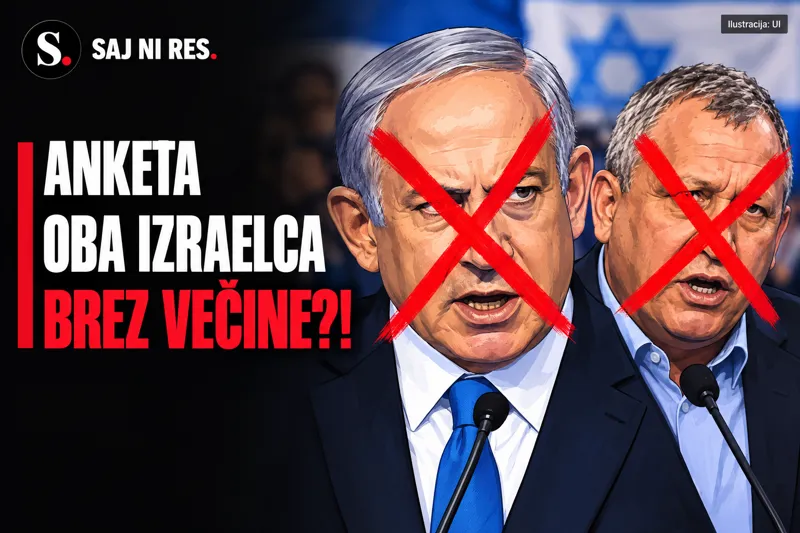 Izrael voli: po anketah večine ne bo imel niti Netanjahu niti Eisenkot