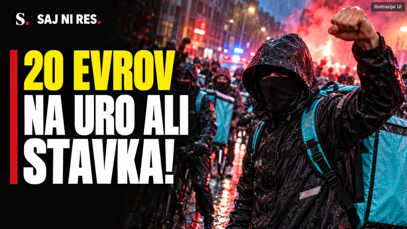Danes stavkajo dostavljavci Wolta: zahtevajo 20 evrov bruto na uro razpoložljivosti