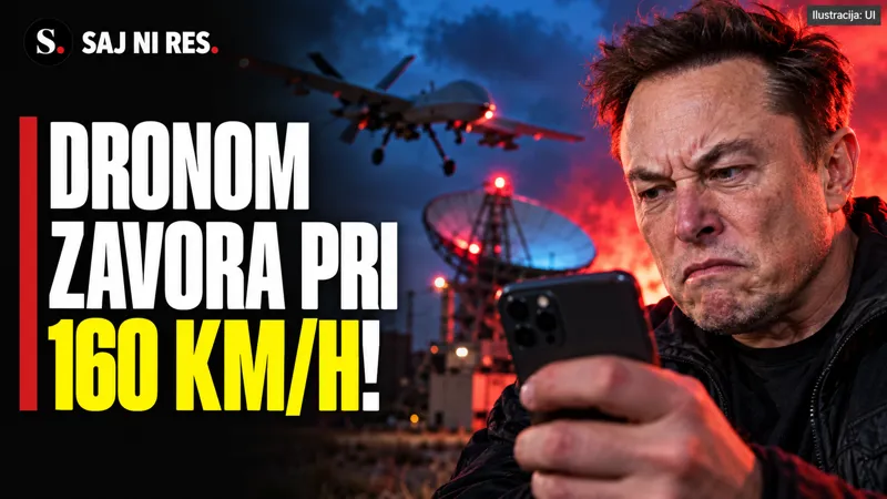 Starlink je ukrajinskim dronom omejil hitrost na 160 km/h, Musk pa kaže na Washington