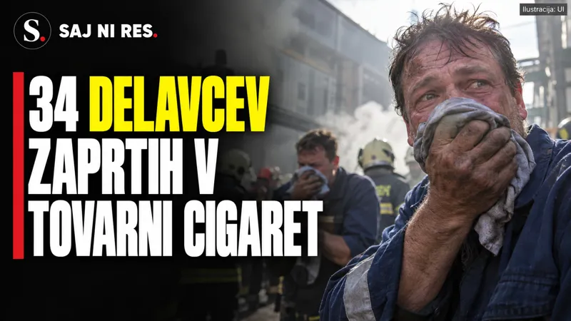 34 delavcev zaprtih v tovarni cigaret pri Lendavi, policija išče 50-letnika