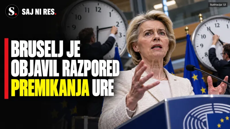 Bruselj je razpored premikanja ure objavil do 2031, 84 odstotkov vprašanih pa želi ukinitev