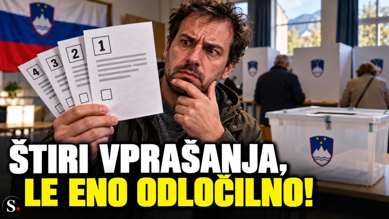 Na referendumu vas čakajo štiri vprašanja, zakon pa lahko zavrnete le pri enem